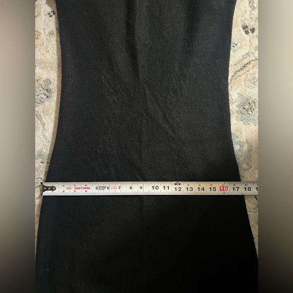 Peruvian Connection (Black) Royal Alpaca Long Sleeve Cable Knit Midi Dress/Tunic - Picture 10 of 10